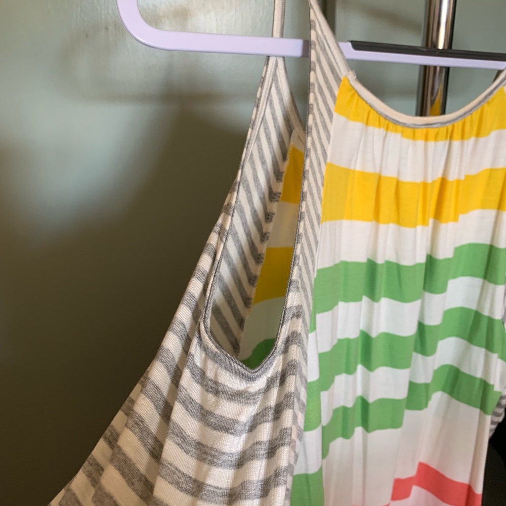 Multistripe Cold Shoulder Top Brand New no tags